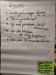Wünsche an eine gute Lösung